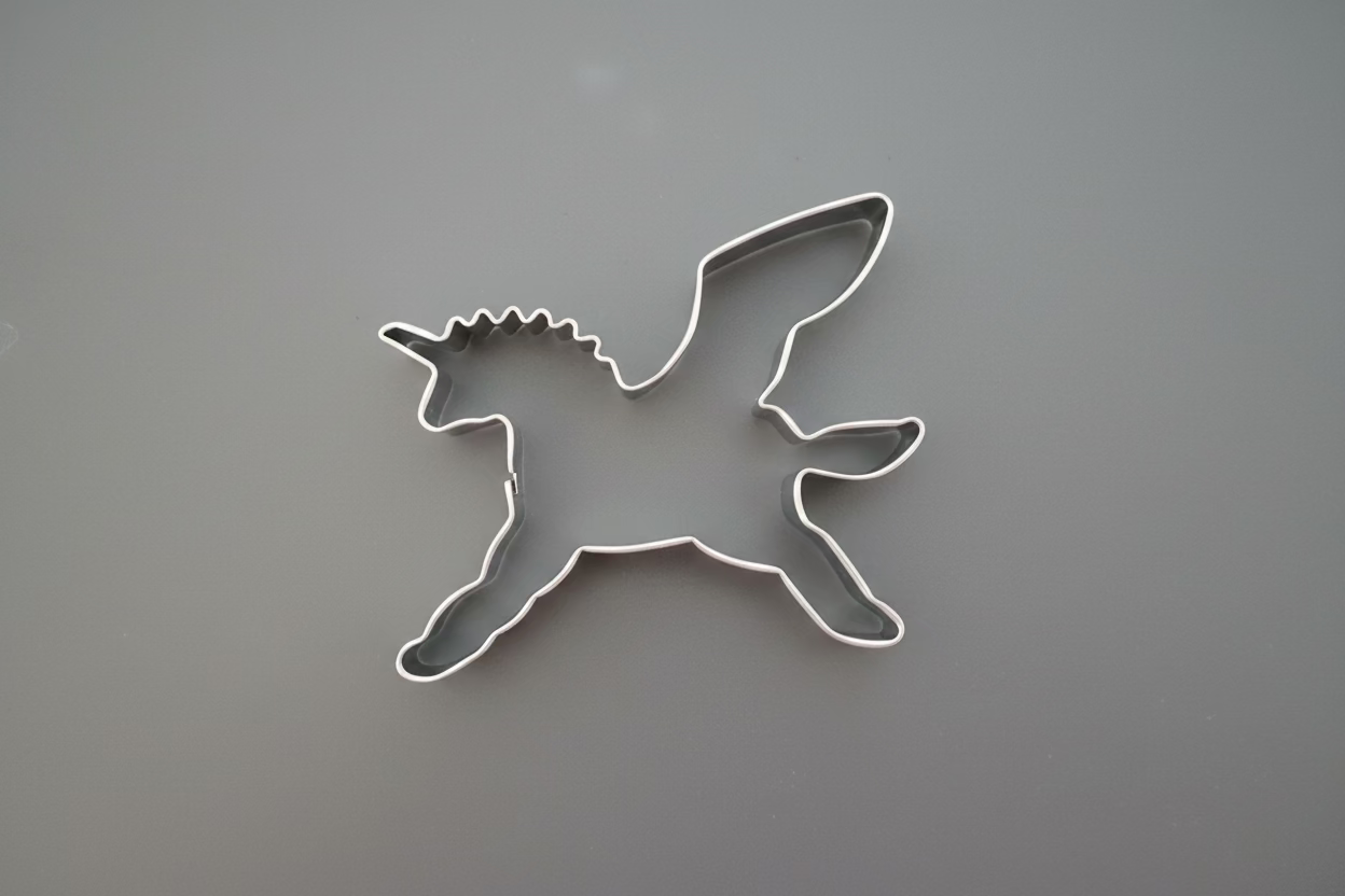 Unicorn Cookie Cutter 2.75"