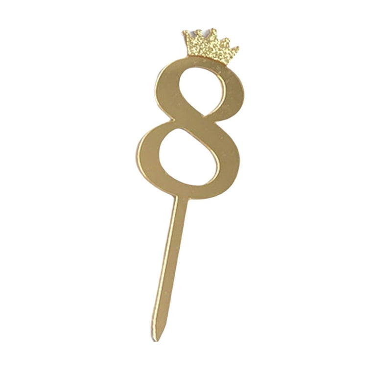 7” Gold Number Topper-8