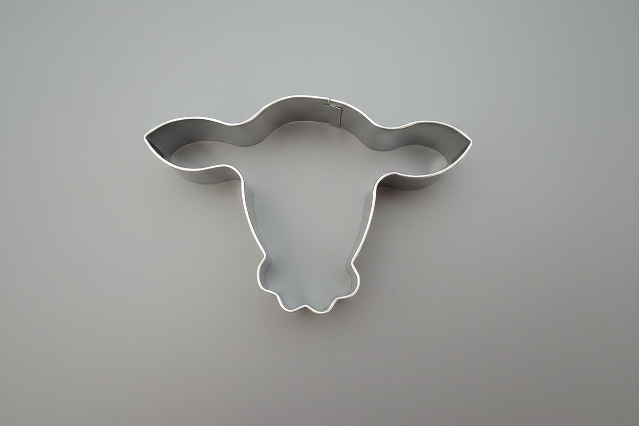 Cow Head Cookie Cutter 3.5"