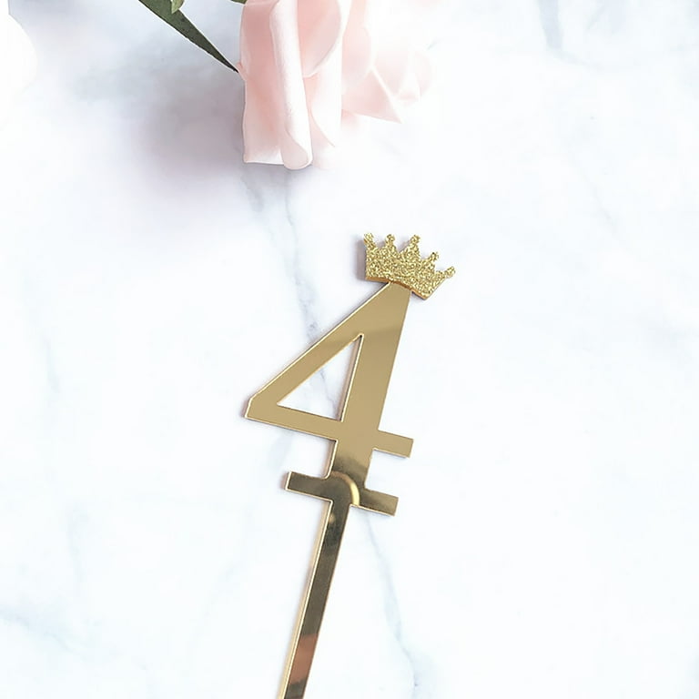 7” Gold Number Topper-4