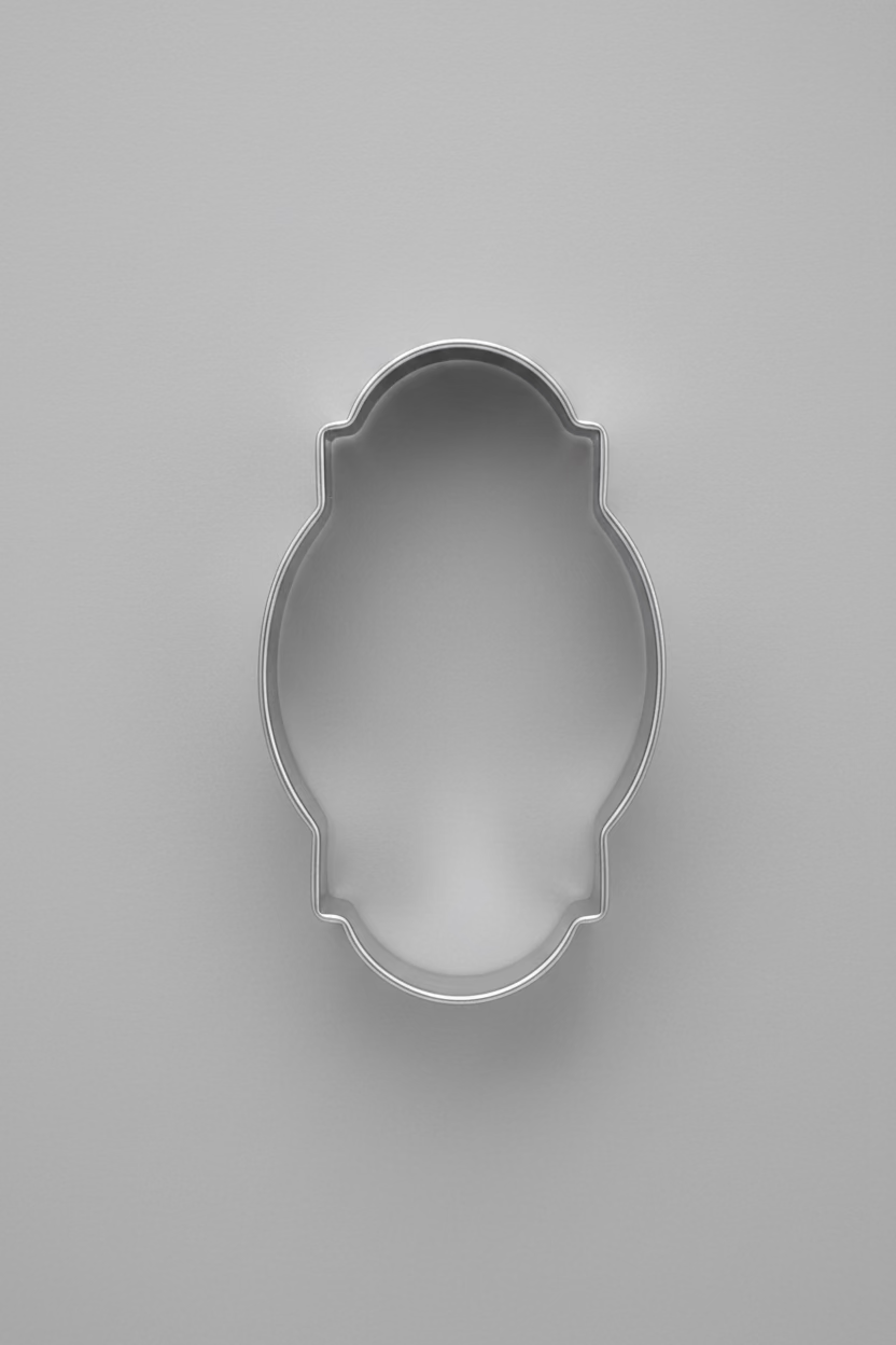 Frame Plaque Cookie Cutter #7, 3 1/2”