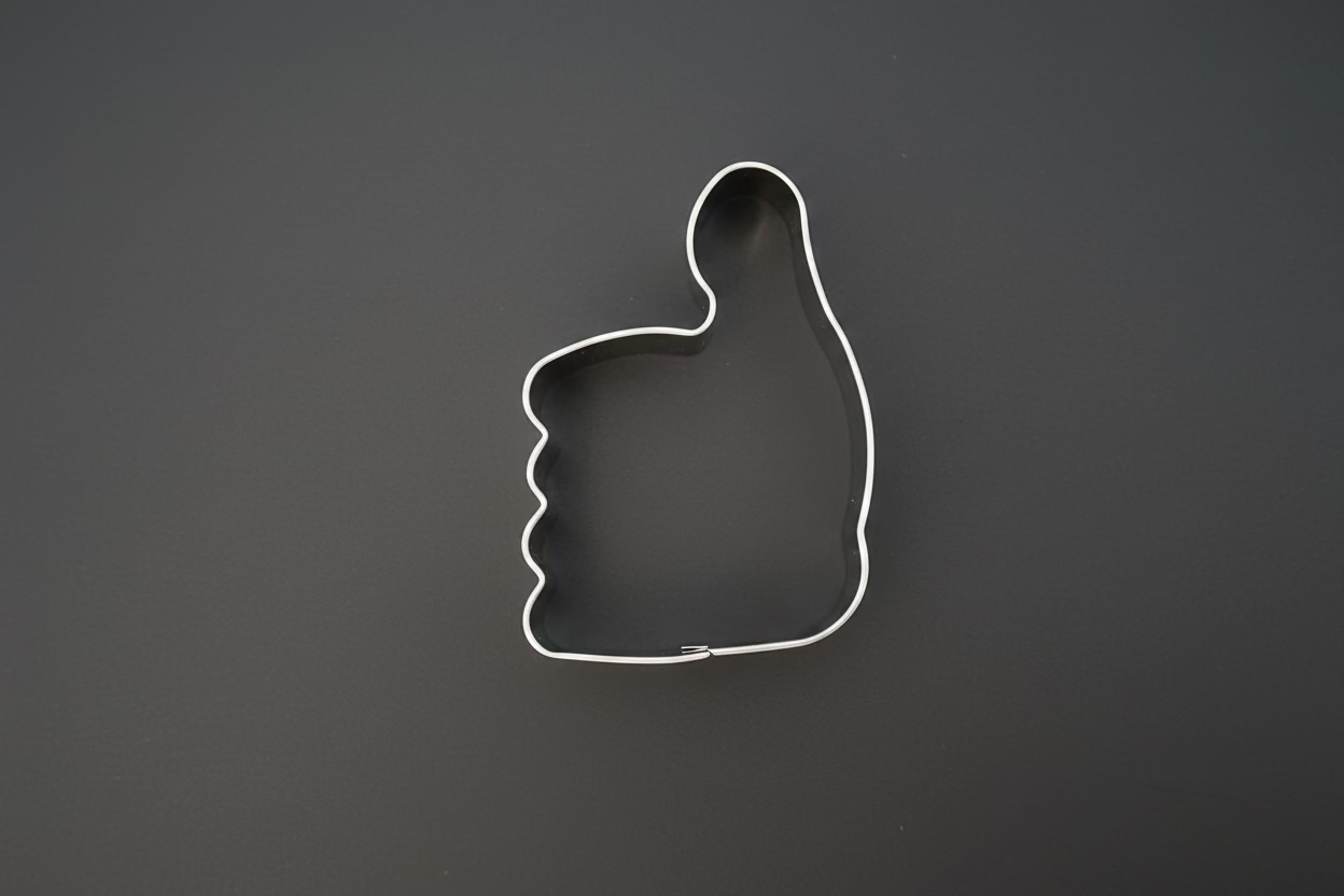 Thumbs Up Cookie Cutter 3"