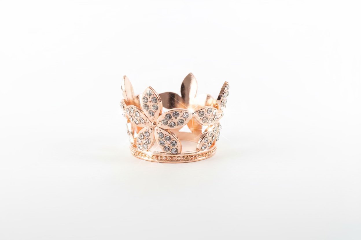 1.5" Rose Gold Crown 5