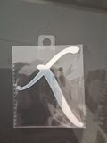 4” Silver Cursive Letter Topper-T