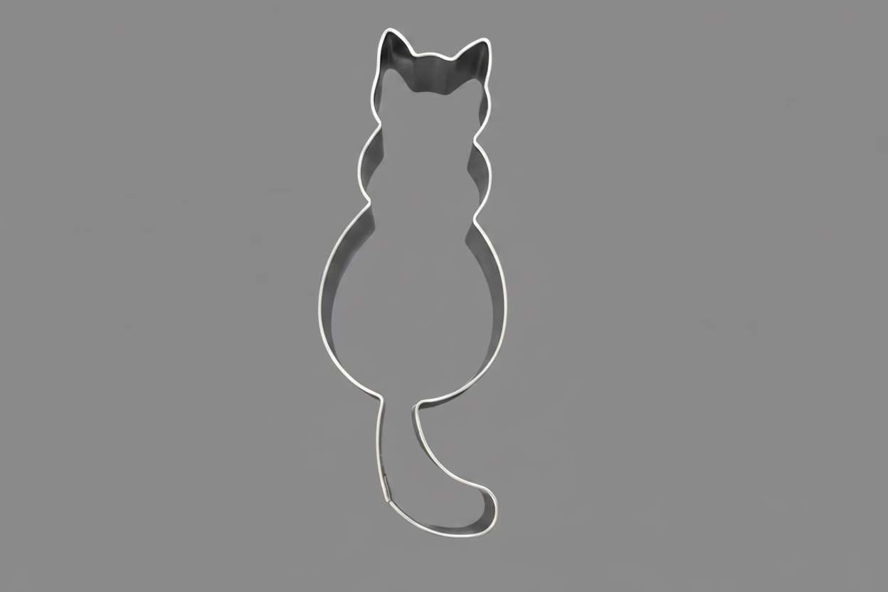 Cat Laying Down Cookie Cutter 3 1/2"