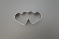 Double Heart Cookie Cutter 4"