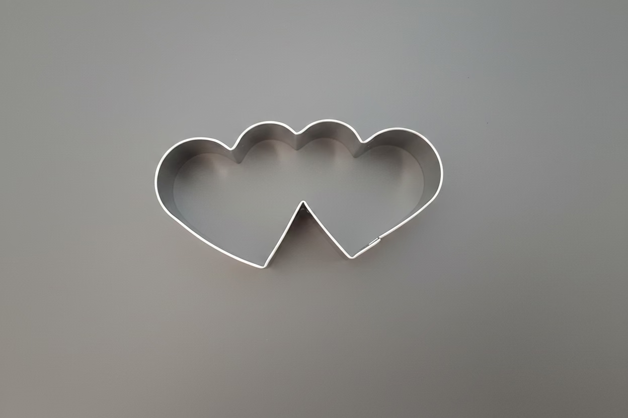 Double Heart Cookie Cutter 4"