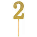 5.5" Gold Glitter Number Topper-2