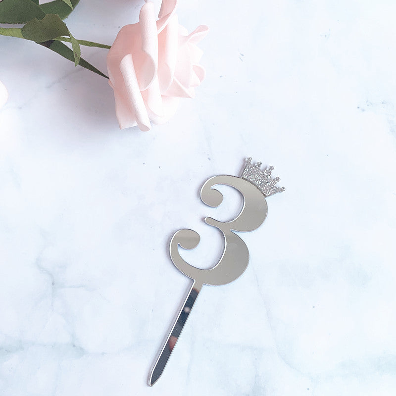 7” Silver Number Topper-3