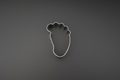 Baby Foot Cookie Cutter 3"