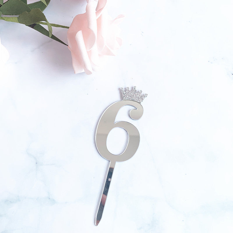 7” Silver Number Topper-6