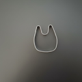 Bib Cookie Cutter 2.5"