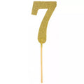 5.5" Gold Glitter Number Topper-7
