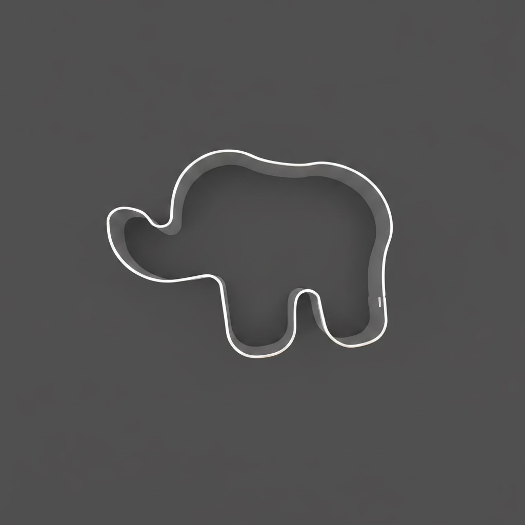 Elephant Cookie Cutter 3.5"
