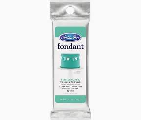 Satin Ice Fondant 4.4oz-Turquoise
