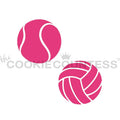 Tennis and Volleyball Stencil