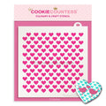 Tiny Hearts Pattern Stencil
