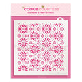 Winter Sky / Poinsettia Background Stencil