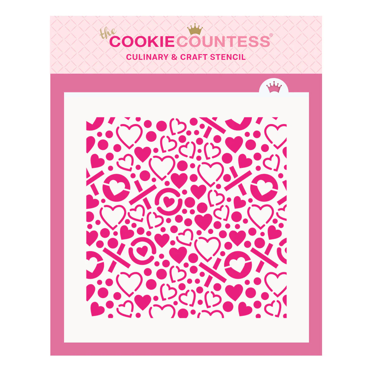 XOXO Pattern Stencil